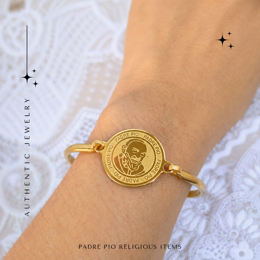 Padre Pio Bangle Bracelet