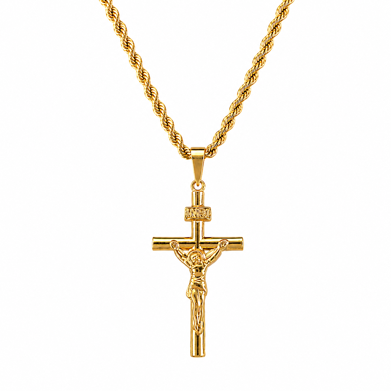 Padre Pio Holy Cross Necklace