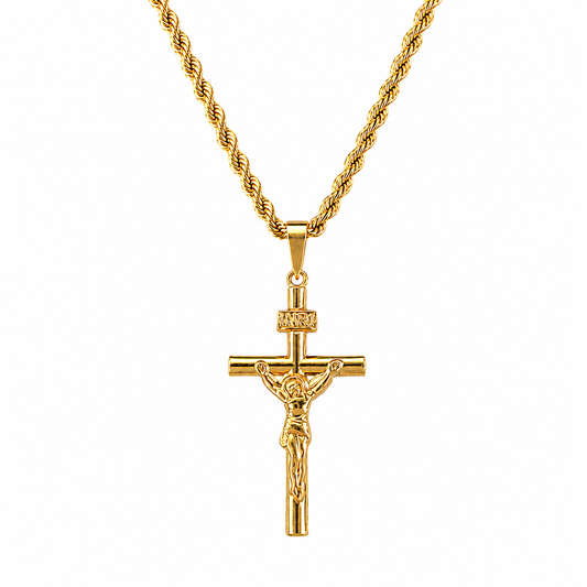 Padre Pio Holy Cross Necklace