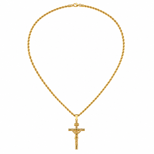 Padre Pio Holy Cross Necklace