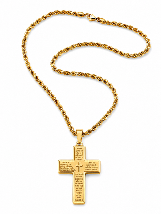 Padre Pio Cross Necklace