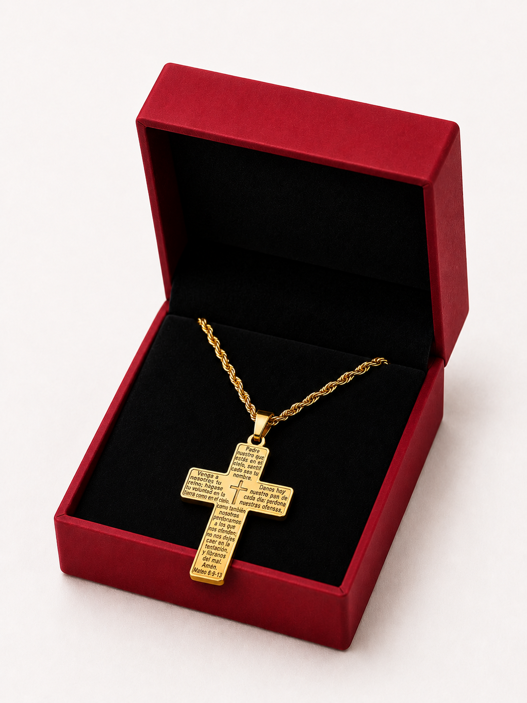 Padre Pio Cross Necklace