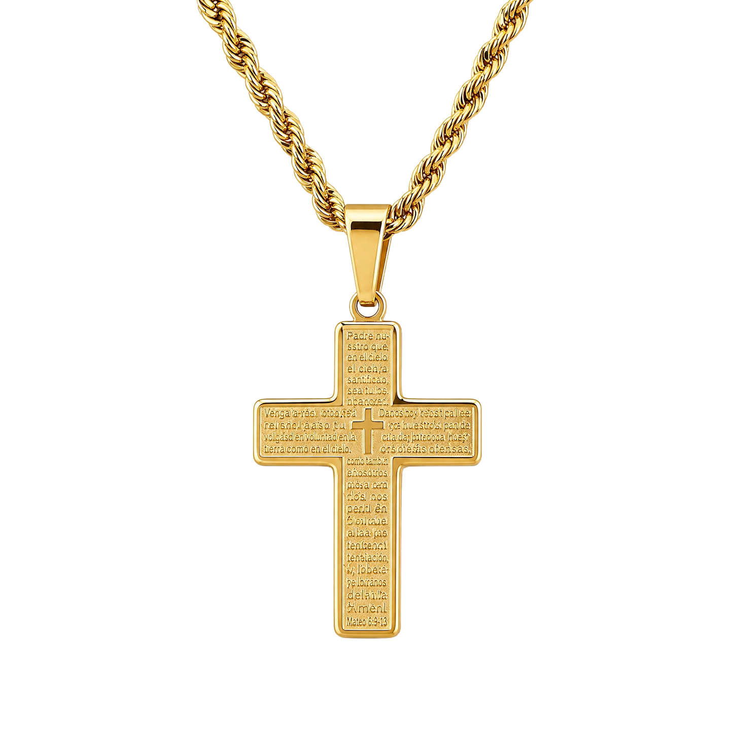 Padre Pio Cross Necklace