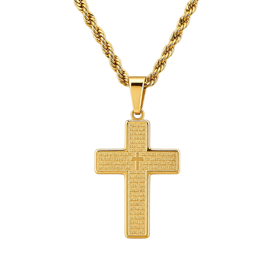 Padre Pio Cross Necklace